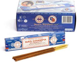 img 2 attached to 🌸 Premium Satya Sai Baba Nag Champa Agarbatti: Pack of 12 Incense Sticks Boxes, 15gms Each - Enhance Relaxation, Meditation, Positivity, and Peace with Fine Quality Incense Sticks