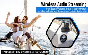 img 1 attached to Ultimate Boat Bluetooth Marine Stereo: AM FM Tuner, Bluetooth Streaming Music, Digital Media for Boats, Golf Carts, ATVs, UTVs, and Spa Hot Tubs.