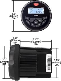 img 3 attached to Ultimate Boat Bluetooth Marine Stereo: AM FM Tuner, Bluetooth Streaming Music, Digital Media for Boats, Golf Carts, ATVs, UTVs, and Spa Hot Tubs.