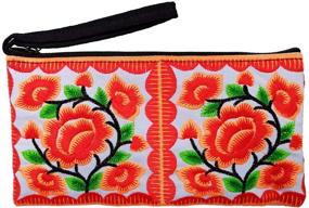 img 4 attached to Sabai Jai Embroidered Wristlets: Women's Handbags, Wallets, and Wristlets for Accessory Lovers