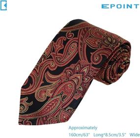 img 3 attached to 👔 Stylish Black Patterned Microfiber Epoint Boys' Neckties - EAGB0137 Accessory Collection