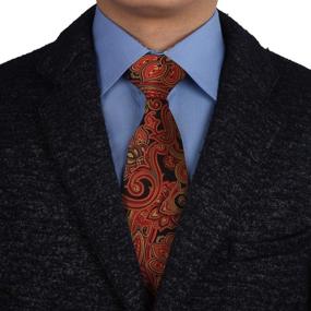 img 4 attached to 👔 Stylish Black Patterned Microfiber Epoint Boys' Neckties - EAGB0137 Accessory Collection