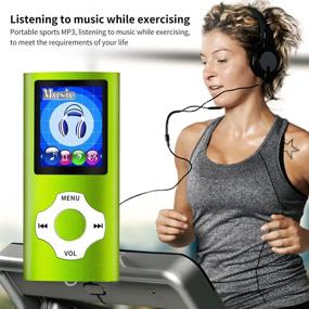 img 1 attached to Mymahdi Portable MP3/MP4 Player with 1.8 Inch LCD Screen, Maximum 64GB Support - Green