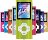 mymahdi portable mp3/mp4 player with 1.8 inch lcd screen, maximum 64gb support - green logo