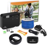 🐶 masbrill electric dog fence: ultimate containment system for dogs with rechargeable waterproof collars logo