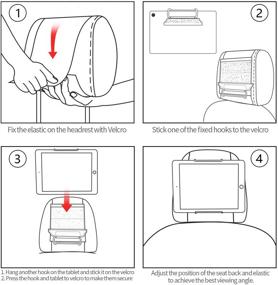 img 1 attached to Hikig Headrest Holder Tablets Samsung