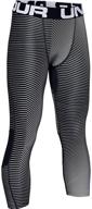 👖 top-quality under armour heatgear printed leggings for boys: trendy and comfortable clothing logo