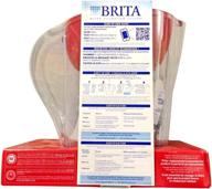 refreshing red: brita pacifica water filter pitcher - 10 cup capacity logo