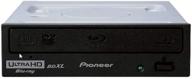 📀 pioneer bdr-212ubk: 16x internal bd/dvd/cd writer with 4k ultra hd blu-ray playback & m-disc format support logo