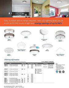 img 1 attached to Lithonia Lighting FMSATL 13 14830: Energy-Efficient Flush Mount LED Light for Enhanced Illumination