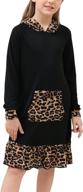 👕 gorlya raglan sweatshirt gor1060: trendy leopard print girls' dress clothing logo