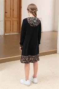 img 3 attached to 👕 GORLYA Raglan Sweatshirt GOR1060: Trendy Leopard print Girls' Dress Clothing