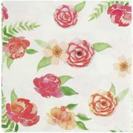 🌸 vintage floral paper napkins - 100 pack of party napkins with vintage flowers (6.5 inches) logo