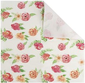 img 1 attached to 🌸 Vintage Floral Paper Napkins - 100 Pack of Party Napkins with Vintage Flowers (6.5 Inches)