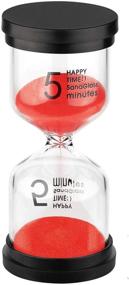 img 4 attached to ⏳ KSMA 5-Minute Colorful Sandglass Timer: Ideal Hourglass Timer for Kids, Classroom, Kitchen, Games, Toothbrush Timer