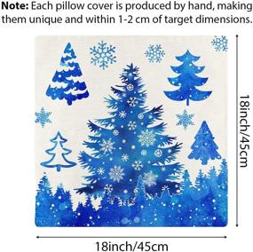 img 3 attached to HOLICOLOR Christmas Decorations Pillowcase Holiday Linen