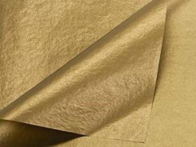 img 4 attached to 🌟 Golden Tissue Paper with Metallic Sheen - Pack of 10 Sheets, 20" x 30