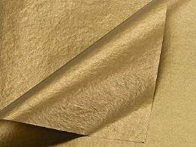 img 1 attached to 🌟 Golden Tissue Paper with Metallic Sheen - Pack of 10 Sheets, 20" x 30