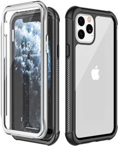 img 4 attached to KUMEDA Clear Case for iPhone 11 Pro - Full-Body Protection, 360° Rugged Clear Cover with Screen Protector - Compatible with iPhone 11 Pro 5.8 inch