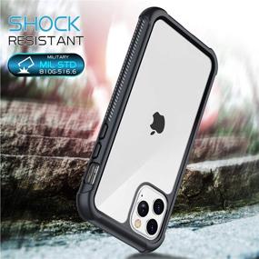 img 2 attached to KUMEDA Clear Case for iPhone 11 Pro - Full-Body Protection, 360° Rugged Clear Cover with Screen Protector - Compatible with iPhone 11 Pro 5.8 inch