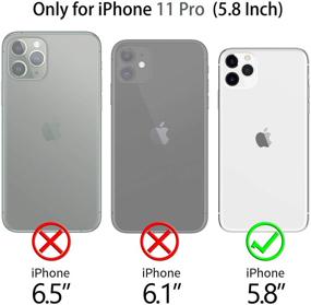 img 3 attached to KUMEDA Clear Case for iPhone 11 Pro - Full-Body Protection, 360° Rugged Clear Cover with Screen Protector - Compatible with iPhone 11 Pro 5.8 inch