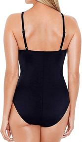 img 3 attached to Magicsuit Swimwear Neckline Swimsuit Adjustable