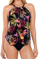 magicsuit swimwear neckline swimsuit adjustable logo