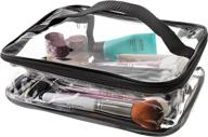 travel cosmetic makeup organizer handle logo