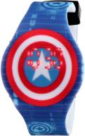 marvel the avengers kids' cta3119 'captain america' digital display watch - an exciting timepiece for little superheroes logo