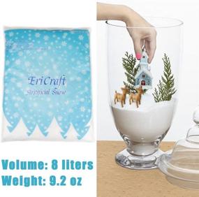 img 3 attached to ❄️ Ericraft Artificial Snow: 8 Liters of Plastic Snow for Decoration and Handcraft - Buy Now!
