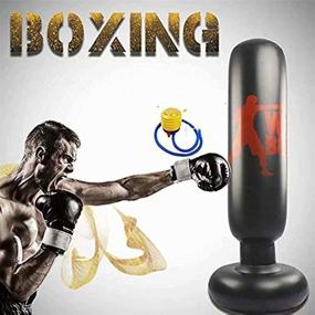 img 3 attached to 🥊 Inflatable Freestanding Boxing Punch Bag Target Bag, Coolcycling MMA Target Bag with Foot Pump for Adult/Kids Fitness Play and Stress Relief