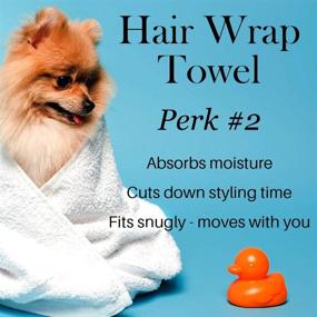 img 2 attached to L'ange HAIR WRAP Towel Fast-Drying - Pink Microfiber Hair Wrap Towels: No Frizz Solution for All Hair Types, Perfect for Sleeping and Showering, MSRP $20