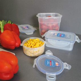 img 2 attached to 🔒 LocknLock Easy Essentials Flip-Top Food Lids: BPA Free Pantry Storage for Beans - Top-21 Cup/Clear