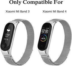 img 3 attached to Vanjua Metal Bands Replacement For Xiaomi Mi Band 4 Straps &Amp Wearable Technology