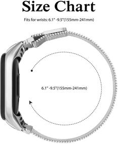 img 1 attached to Vanjua Metal Bands Replacement For Xiaomi Mi Band 4 Straps &Amp Wearable Technology