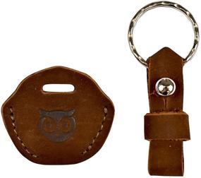 img 2 attached to Premium Handmade Warranty Men's Keyrings & Keychains by Hide Drink Accessories