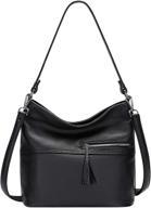 altosy women's medium genuine leather shoulder bag - soft leather crossbody purse for ladies logo