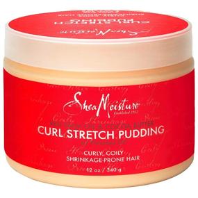 img 4 attached to 🌱 SheaMoisture Curl Stretch Pudding 12 oz - Red Palm Oil, Cocoa Butter & Shea Butter for Defined and Nourished Curls