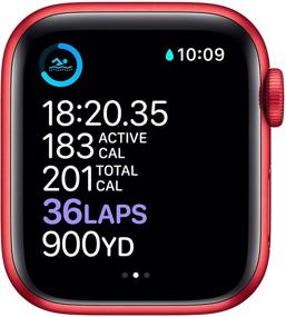 img 1 attached to Обновленные часы Apple Watch Series 6 (40 мм) - (Продукт) Красный алюминиевый корпус с сотовой связью и GPS и красным спортивным ремешком
