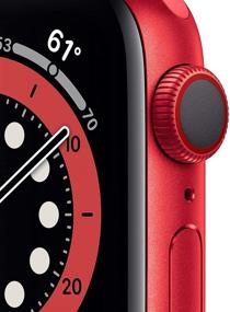 img 3 attached to Обновленные часы Apple Watch Series 6 (40 мм) - (Продукт) Красный алюминиевый корпус с сотовой связью и GPS и красным спортивным ремешком