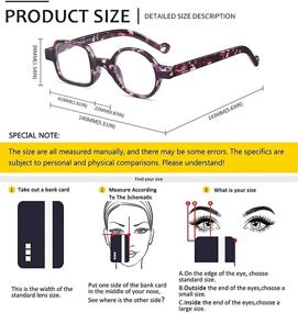 img 1 attached to Tortoiseshell Purple Irregular Fashion Eyewear Square Round Tony Stark Reading Glasses for Men Women Robert Downey Jr.