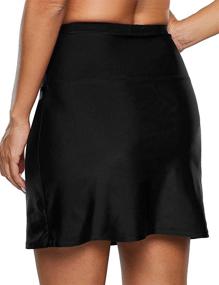 img 1 attached to 🩱 Hilor Women's High-Waisted Swim Skirt Skort Bottoms for Tankini Swimsuits