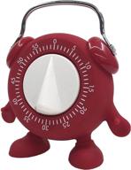 🍅 cute red twist wind-up mechanical timer with ring alert - vinseen timer for kitchen baking, cooking, teaching, egg and potty training for kids, 60 mins, no battery logo