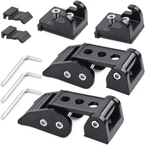 img 4 attached to 🔒 OTUAYAUTO Aluminum Hood Latches Catch Kit for 2007-2018 Jeep Wrangler JK JKU - Reliable Replacement Latch Locking - Pair