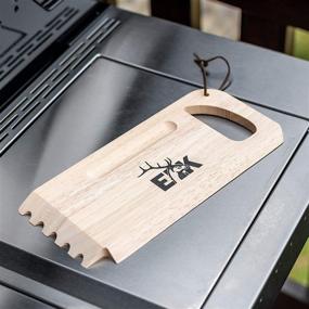 img 3 attached to 🔥 ELK BBQ Grill Wooden Scraper - Bristle-Free Cleaning Tool for Gas and Charcoal Barbecue Grill Grates