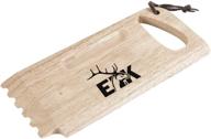 🔥 elk bbq grill wooden scraper - bristle-free cleaning tool for gas and charcoal barbecue grill grates logo