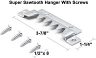 🔩 2 pack of extra durable sawtooth hangers with screws for heavy-duty use logo