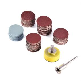 img 4 attached to 🔧 Saiper 100pcs 1" Sanding Discs Pad Sander Disk Kit with 1/8” Shank Abrasive Polish Pad Plate for Dremel Rotary Tool, Assorted Grit Paper (100/180/240/1500/3000)