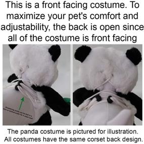 img 1 attached to 🐼 Pandaloon Panda Puppy Dog and Pet Costume Set: Walk, Wag, and Woof as a Shark Tank Sensation - Teddy Bear Style with Arms