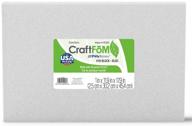 floracraft craftfōm block - versatile 1x11.9x17.9 inch white craft foam for diy projects logo